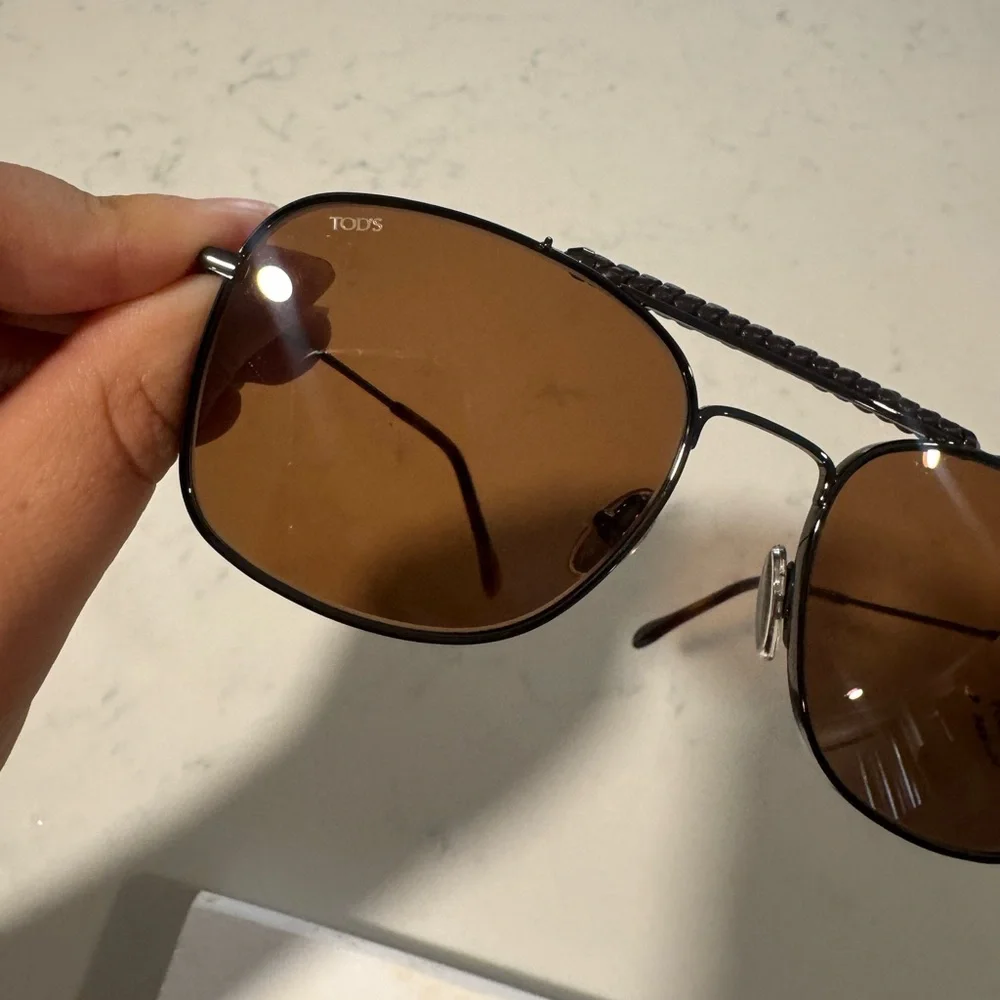 TOD’S Brown Aviator Sunglasses